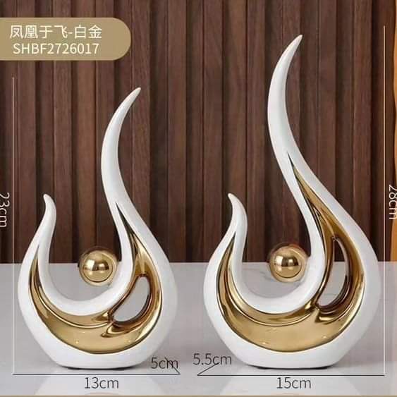 Frendorf | 2pc Statue Dekor