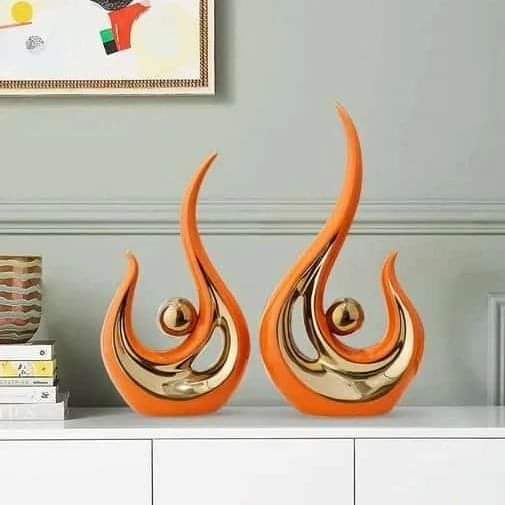 Frendorf | 2pc Statue Dekor