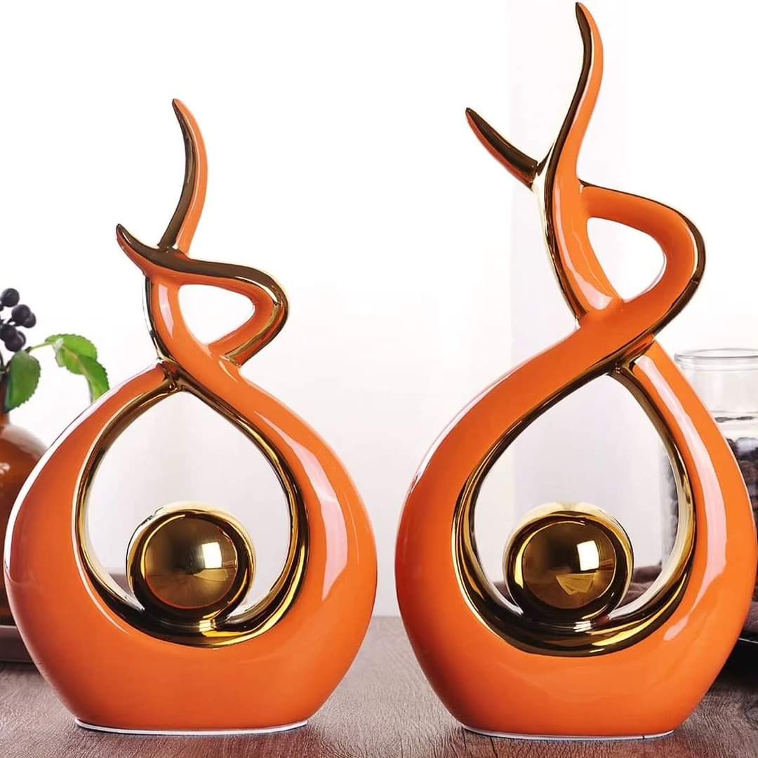Frendorf | 2pc Statue Dekor