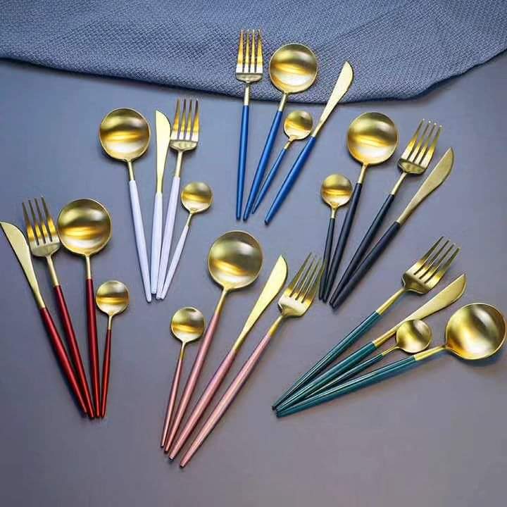 Frendorf | Slim Gold Besteck Set
