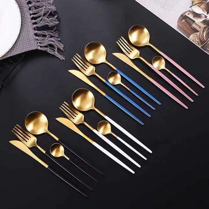 Frendorf | Slim Gold Besteck Set