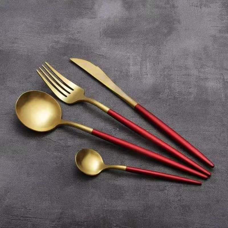 Frendorf | Slim Gold Besteck Set