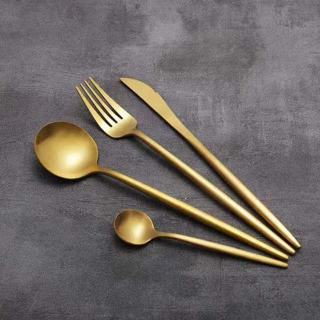 Frendorf | Slim Gold Besteck Set