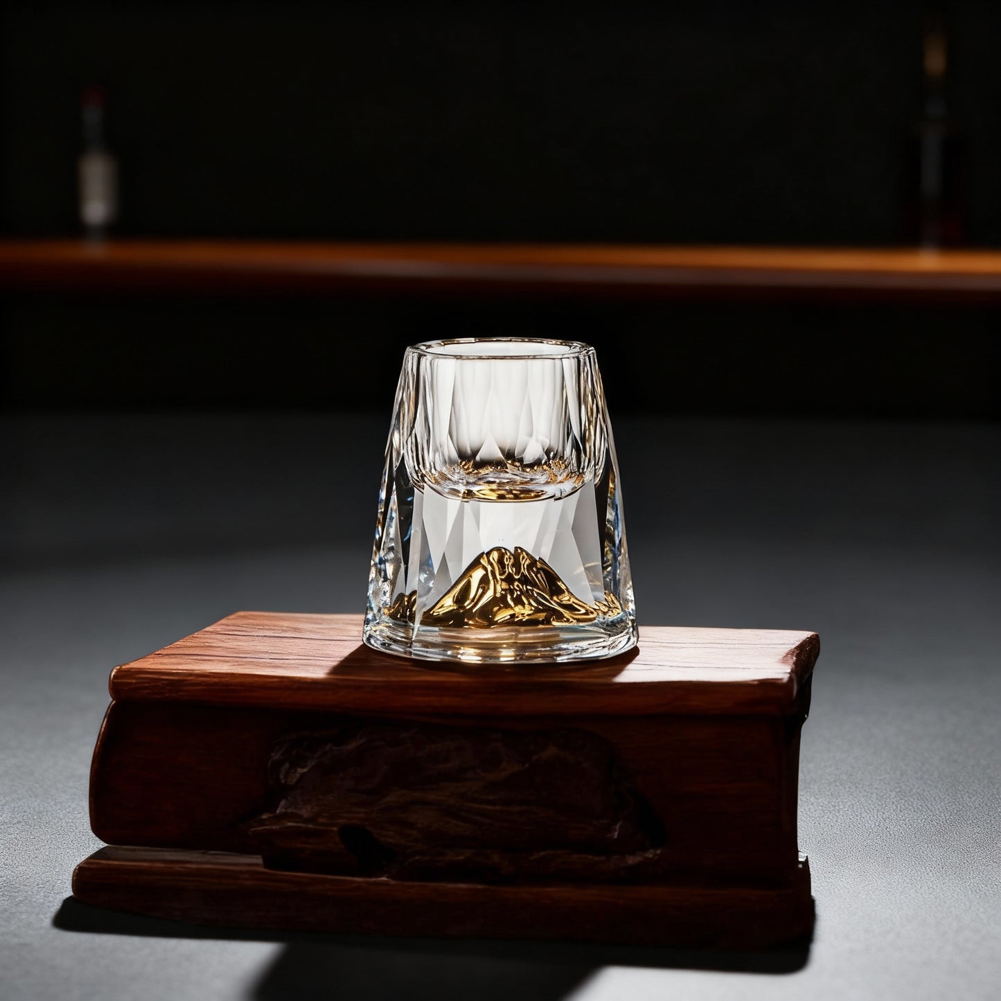 Frendorf | Luxus Kristallgläser mit Goldflocken – Handgefertigt – Set 2 – Perfekt für Whisky & Premium-Drinks