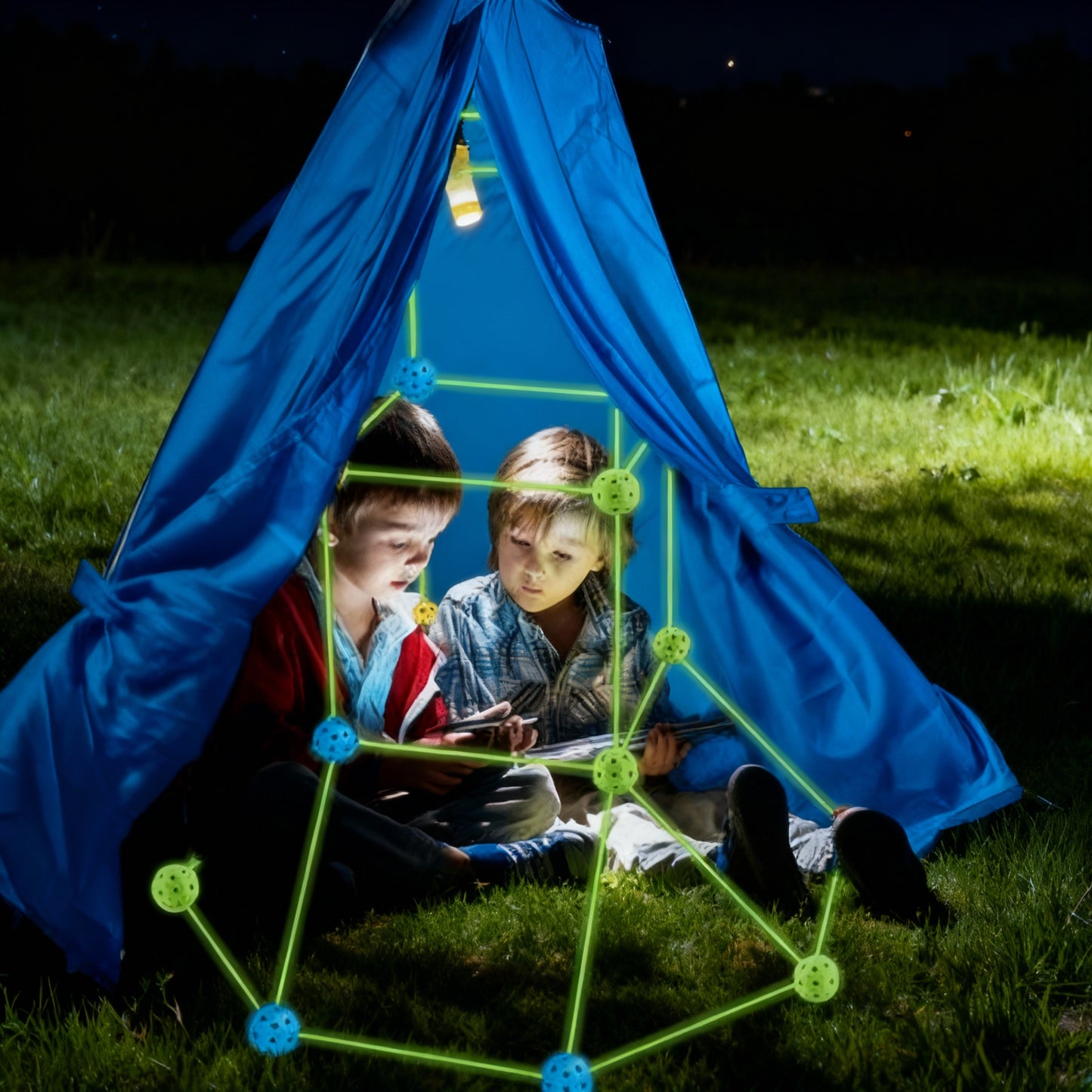Frendorf | Kinder Konstruktions-Fort – DIY Baukasten für kreative Spielwelten