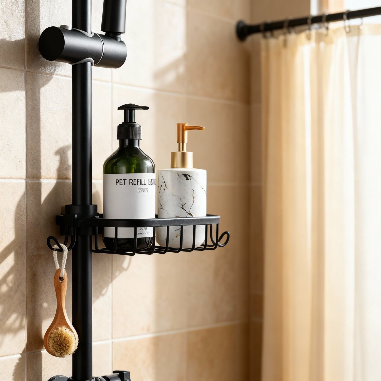 AquaGrip Duschregal – Rostfrei, Platzsparend & Einfach zu Installieren