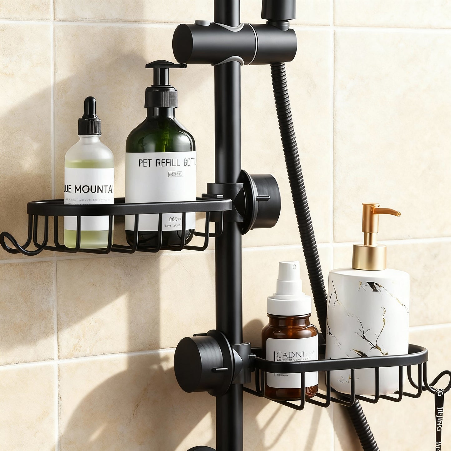 AquaGrip Duschregal – Rostfrei, Platzsparend & Einfach zu Installieren