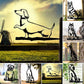 Frendorf | Metal Dog Silhouette Welpen Garten Dekoration