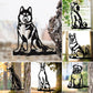 Frendorf | Metal Dog Silhouette Welpen Garten Dekoration