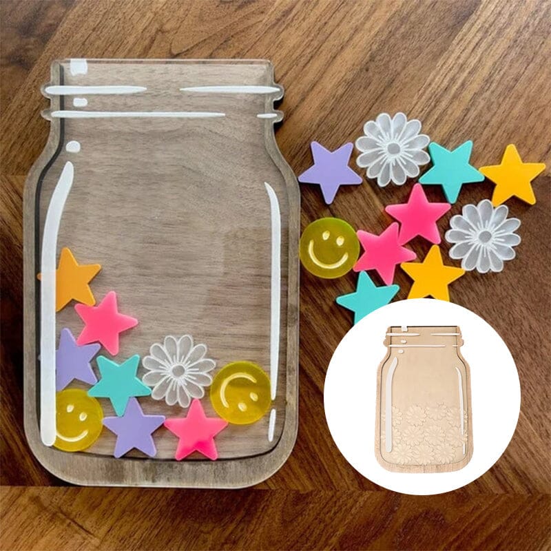 Frendorf | JoyJar Personalisiertes Belohnungsglas | Individuelle Gravur | Motivation & Dekoration