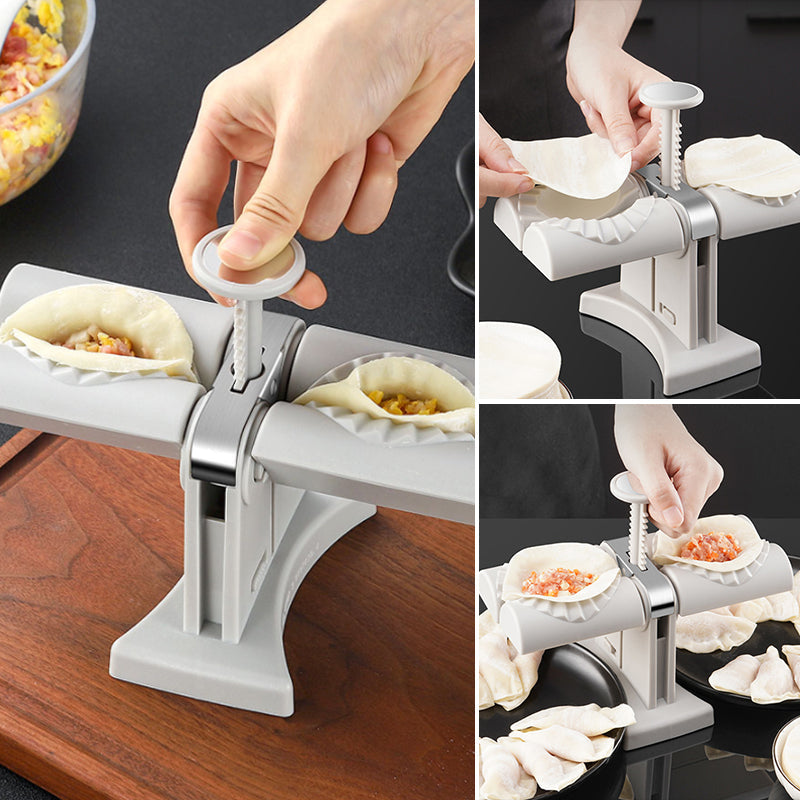Frendorf | 🥟Haushalts-Doppelkopf-automatischer Teigtaschen-Maker🧑‍🍳Guter Helfer in der Küche