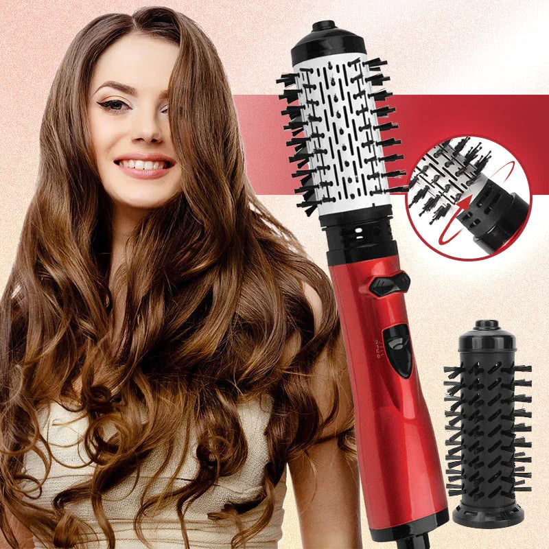 2-in-1 Warmluftstyler und rotierender Haartrockner