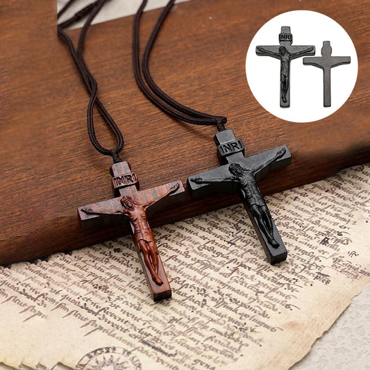 Frendorf | Jesus-Kreuz-Halskette aus Holz