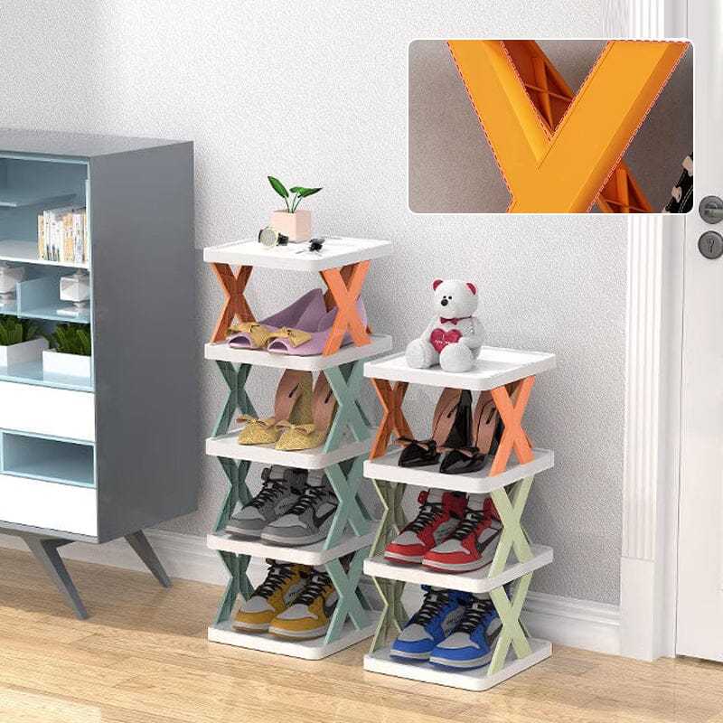 Frendorf | Faltbares Mehrschichtiges Schuhregal, Schuhlagerregal Organizer