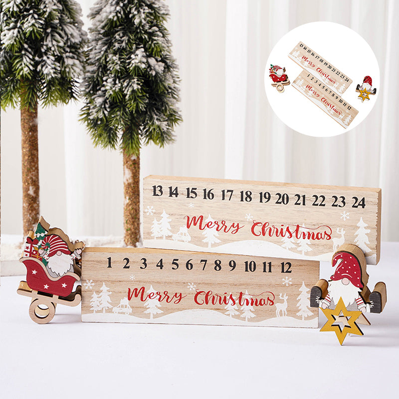 Frendorf | Frohe Weihnachten Holz Mobile Weihnachtsmann Kalender Ornament