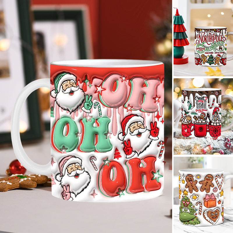 Frendorf | 3D Weihnachts-Gingerman Keramik Kaffeetasse