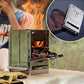 Frendorf | Outdoor Klappholzofen Mini Edelstahl Grill Camping Picknick