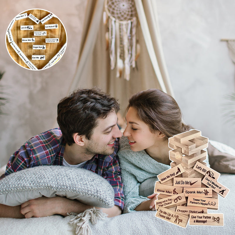 Super Naughty Block Tower Jenga Spiel