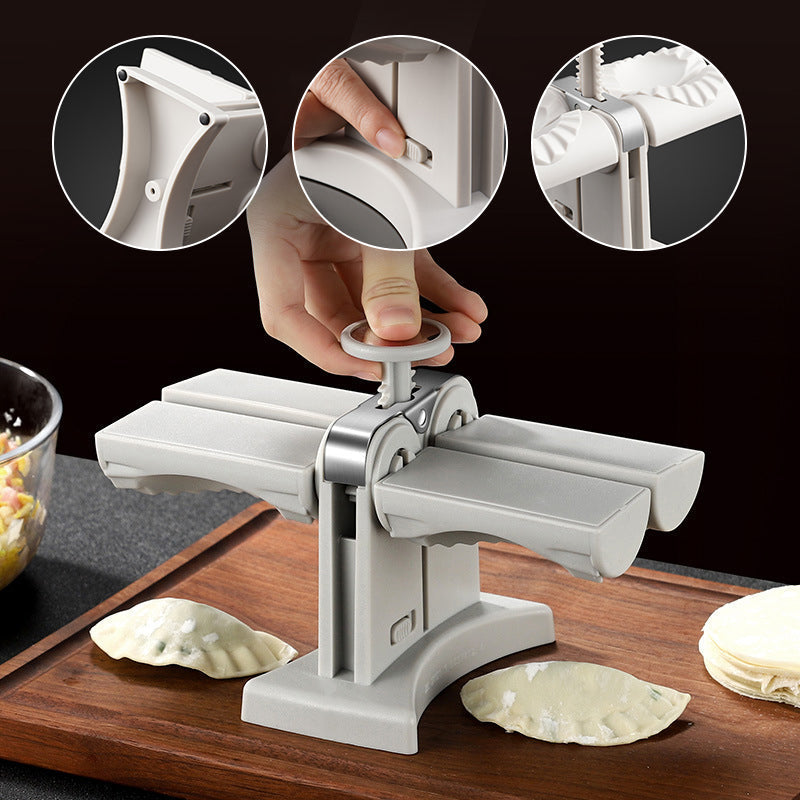 Frendorf | 🥟Haushalts-Doppelkopf-automatischer Teigtaschen-Maker🧑‍🍳Guter Helfer in der Küche