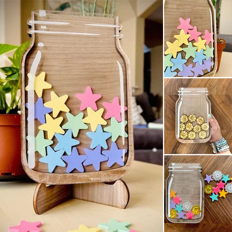 Frendorf | JoyJar Personalisiertes Belohnungsglas | Individuelle Gravur | Motivation & Dekoration