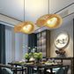 Rattan Gewebtes Bambus -Pendellicht - Led - Licht