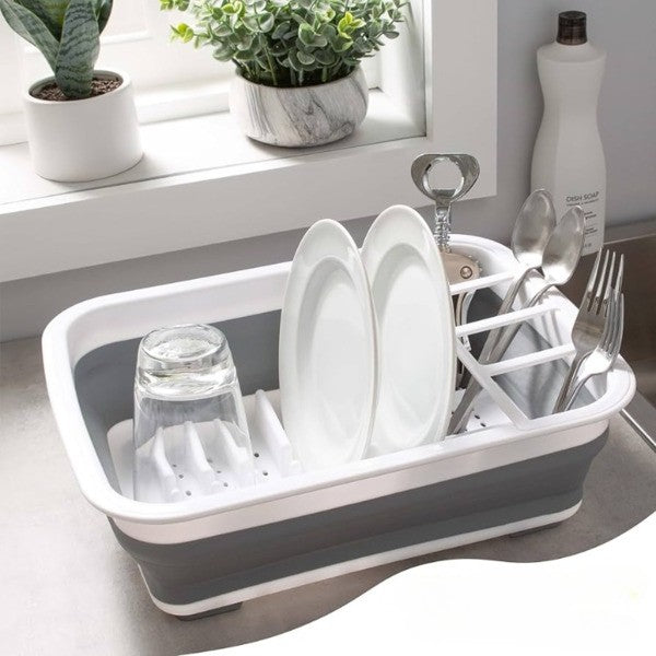 Frendorf | Klappbare platzsparende Ablage für Geschirr zum Trocknen