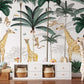 Frendorf | Fabulous giraffe in tropical forest wallpaper mural