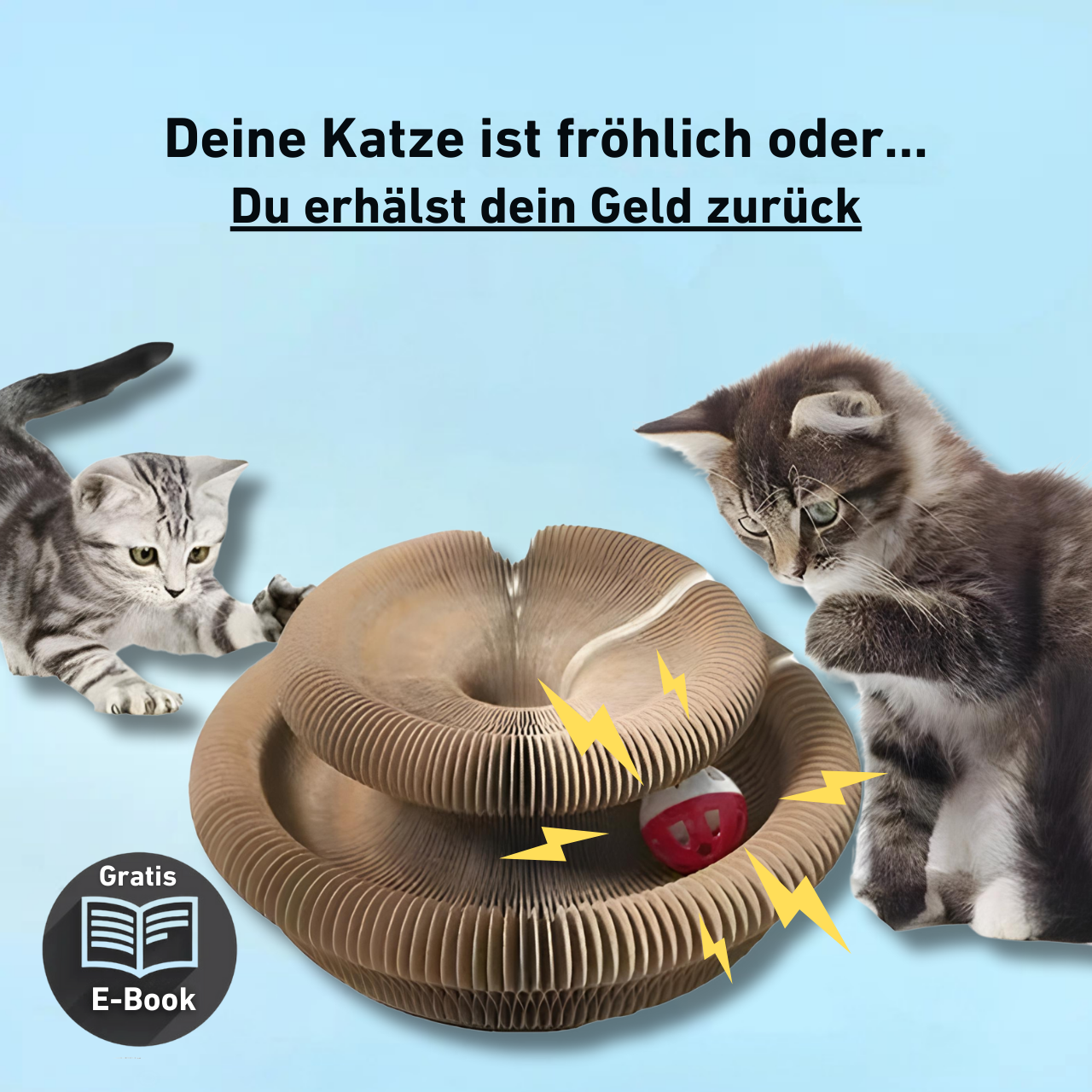 Frendorf |  PawPlay – Interaktives Kratzspiel mit Glöckchen