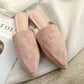 Frendorf | Elegante Wildleder-Mules mit spitzer Zehenpartie