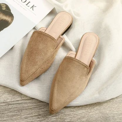 Frendorf | Elegante Wildleder-Mules mit spitzer Zehenpartie