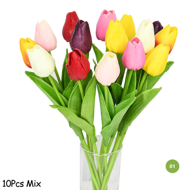 Mode-Tulpen Kunstblumen Für wartungsfreie kreative Wohnkultur Florale Displays Für Wohnzimmer Esszimmer Nordic Home Dekoration