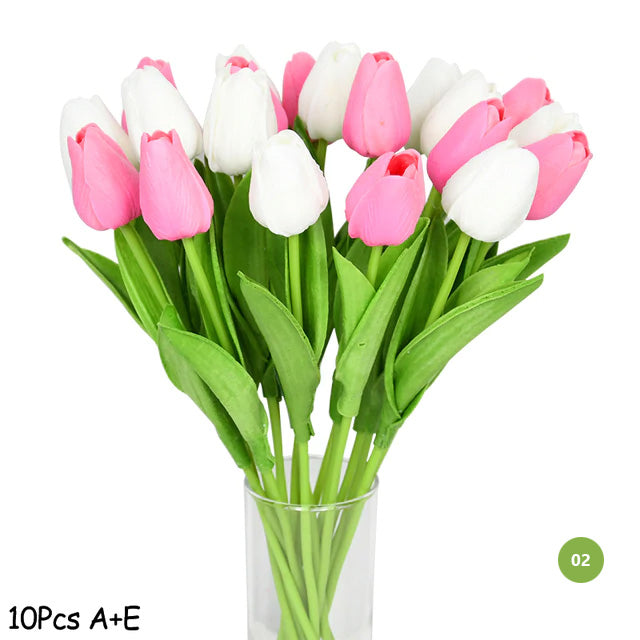 Mode-Tulpen Kunstblumen Für wartungsfreie kreative Wohnkultur Florale Displays Für Wohnzimmer Esszimmer Nordic Home Dekoration