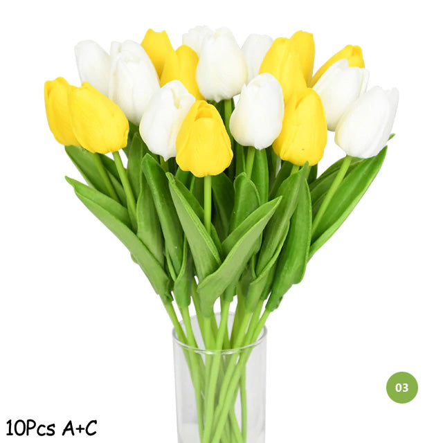 Mode-Tulpen Kunstblumen Für wartungsfreie kreative Wohnkultur Florale Displays Für Wohnzimmer Esszimmer Nordic Home Dekoration