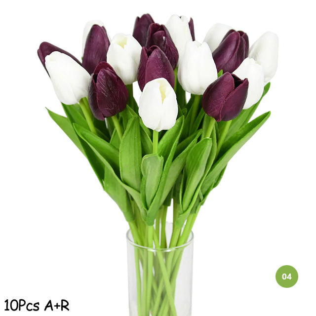 Mode-Tulpen Kunstblumen Für wartungsfreie kreative Wohnkultur Florale Displays Für Wohnzimmer Esszimmer Nordic Home Dekoration