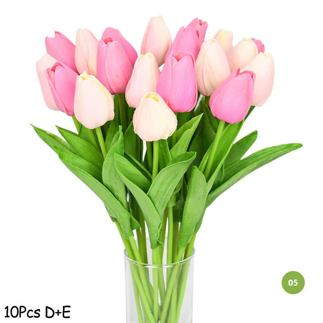Mode-Tulpen Kunstblumen Für wartungsfreie kreative Wohnkultur Florale Displays Für Wohnzimmer Esszimmer Nordic Home Dekoration