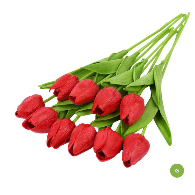 Mode-Tulpen Kunstblumen Für wartungsfreie kreative Wohnkultur Florale Displays Für Wohnzimmer Esszimmer Nordic Home Dekoration