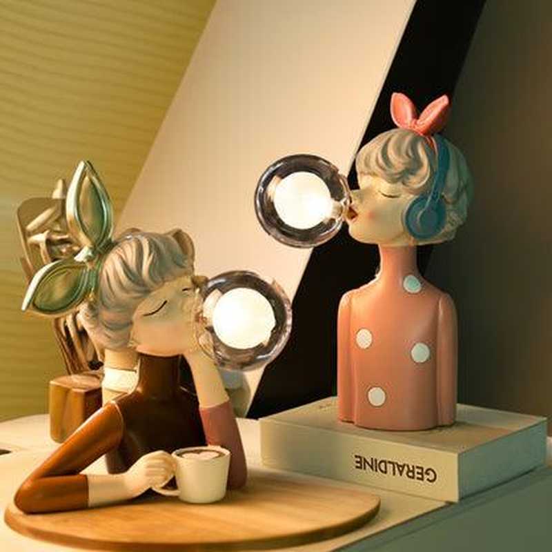 Frendorf | Fleur - Verspielte Tischlampe mit einzigartigen Figurenentwürfen und energieeffizienter LED-Beleuchtung