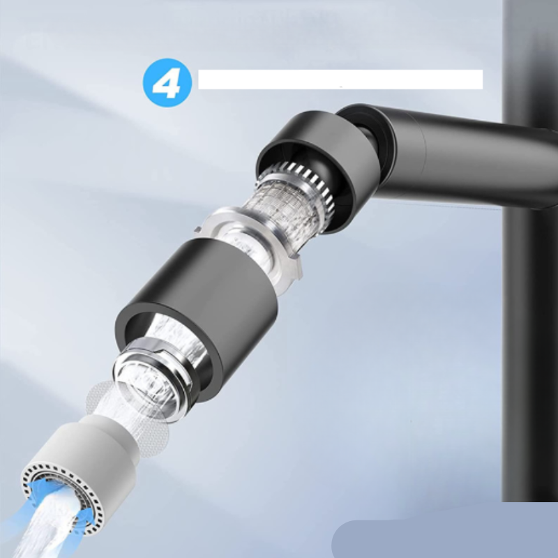 Frendorf | AquaTwist 360° drehbarer Wasserhahnkopf – verstellbarer Wasserstrahl