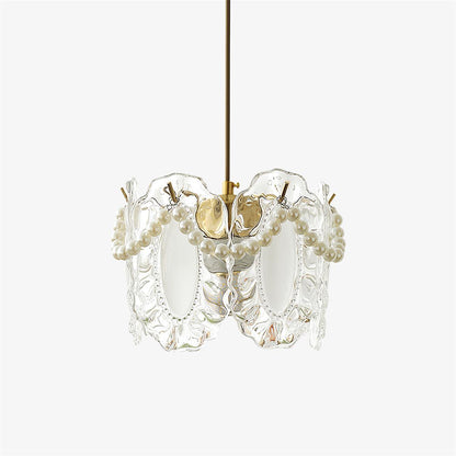 Frendorf | LumiPetal Glas Pendelleuchte | Florales Design | Elegante Beleuchtung | Deko für Zuhause