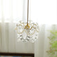 Frendorf | LumiPetal Glas Pendelleuchte | Florales Design | Elegante Beleuchtung | Deko für Zuhause