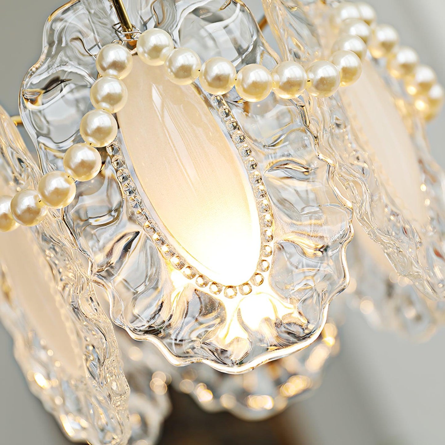 Frendorf | LumiPetal Glas Pendelleuchte | Florales Design | Elegante Beleuchtung | Deko für Zuhause