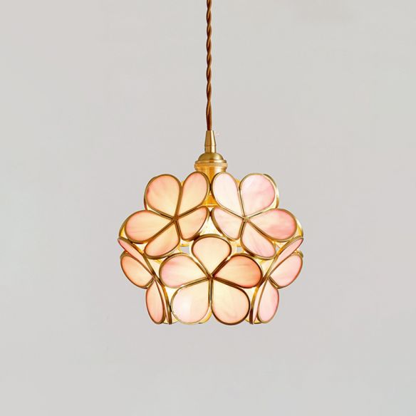 Frendorf | PetalGlow Glasblütenblatt-Pendelleuchte | Nordischer Stil | Elegantes Design für Ess- & Wohnzimmer