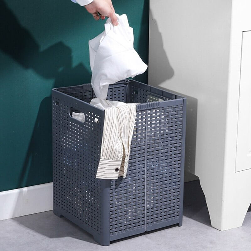 Zusammenklappbarer Plastik Wäschekorb