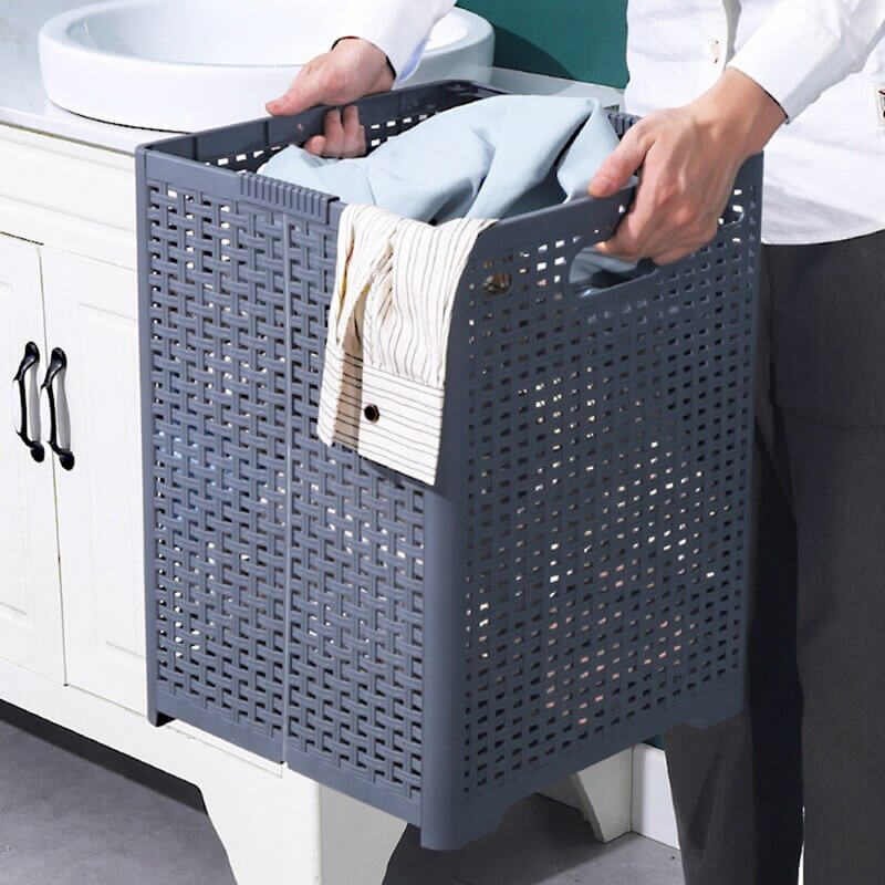 Zusammenklappbarer Plastik Wäschekorb
