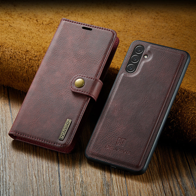 Frendorf | 2 in 1 abnehmbare Flip-Ledertasche für Samsung Galaxy