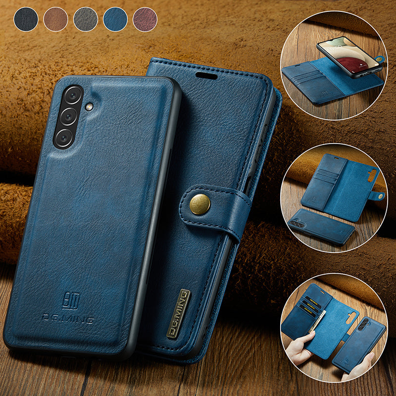 Frendorf | 2 in 1 abnehmbare Flip-Ledertasche für Samsung Galaxy