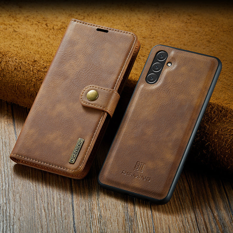 Frendorf | 2 in 1 abnehmbare Flip-Ledertasche für Samsung Galaxy