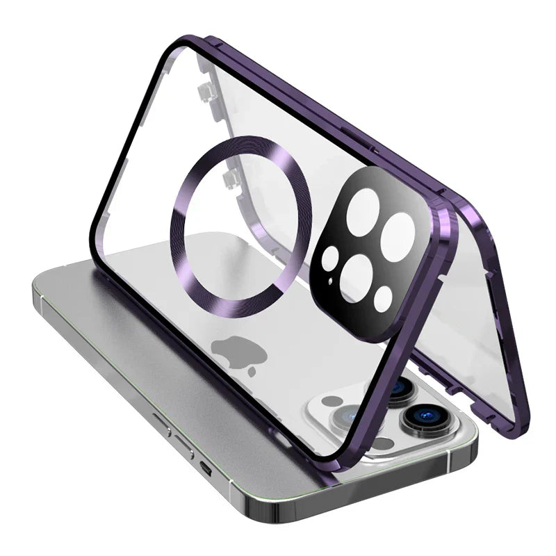 Frendorf | Vollschutz Metallrand Hülle für iPhone