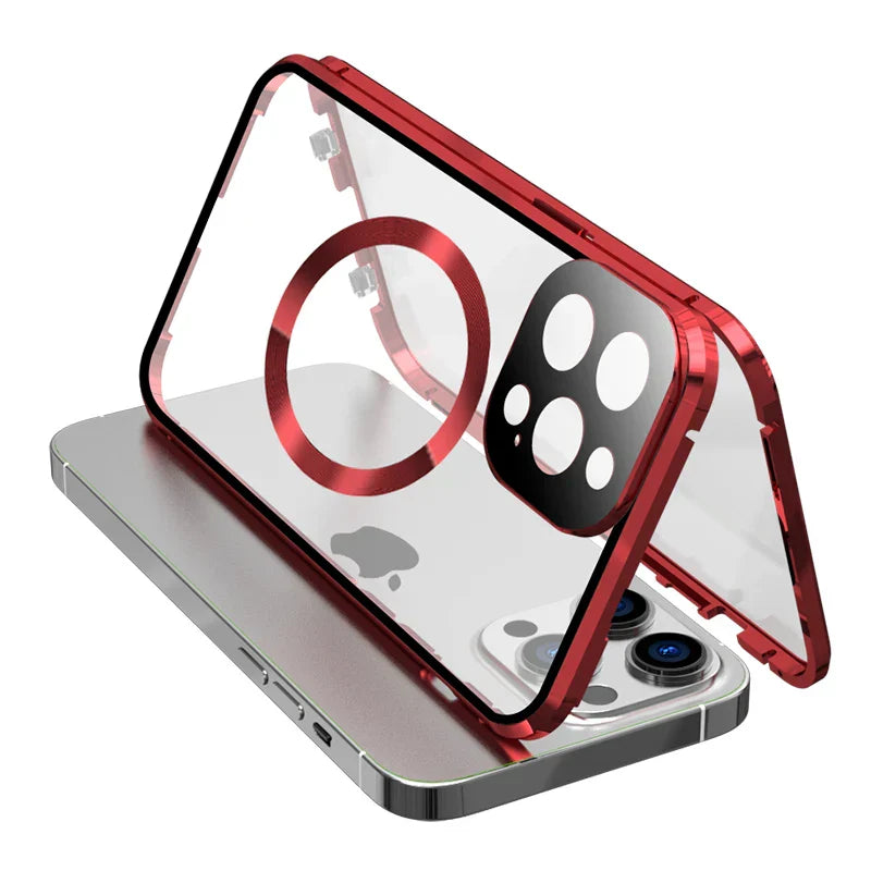 Frendorf | Vollschutz Metallrand Hülle für iPhone
