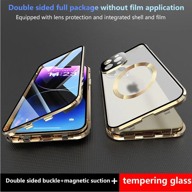 Frendorf | Vollschutz Metallrand Hülle für iPhone